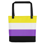 Non-Binary Flag Tote Bag