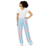 Transgender Pride Flag Wide-Leg Pants
