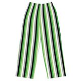 Aromantic / Demiromantic Pride Flag Wide-Leg Pants