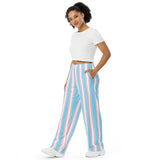 Transgender Pride Flag Wide-Leg Pants