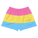 Pansexual / Panromantic Flag Athletic Shorts