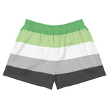 Aromantic / Demiromantic Flag Athletic Shorts