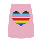 Rainbow Pixel Heart Pet Tank Top
