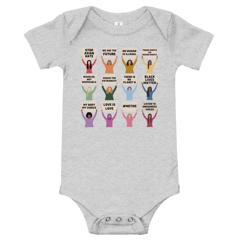 Global Protesting Women Baby Onesie