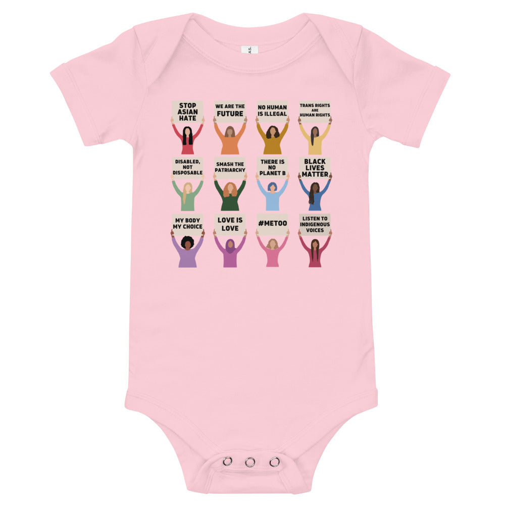 Global Protesting Women Baby Onesie