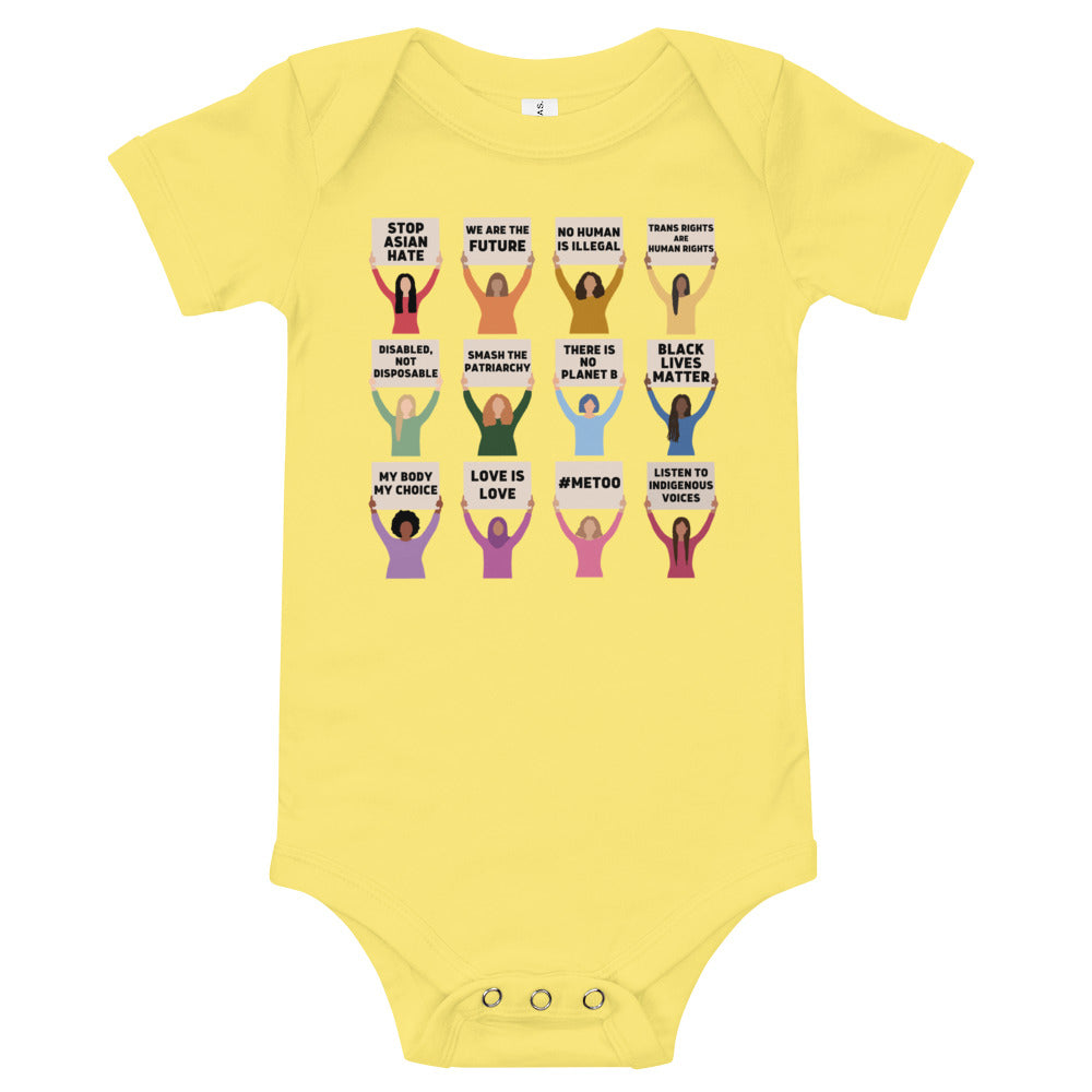 Global Protesting Women Baby Onesie