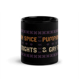 Pumpkin Spice & Gay Rights Black Glossy Mug