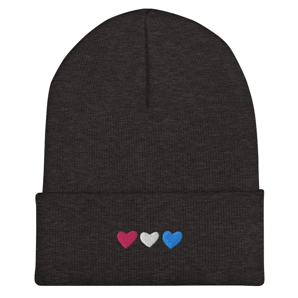 Transgender Pride Hearts Beanie
