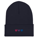 Bisexual Pride Hearts Beanie