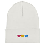 Pansexual Pride Hearts Beanie