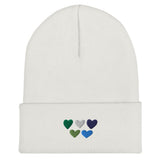 Gay / MLM Pride Hearts Beanie