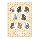Protesting Cats Sticker Sheet