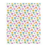 Naughty Valentine's Candy Hearts Throw Blanket