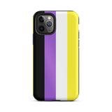 Non-Binary Flag Tough iPhone Case