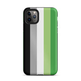 Aromantic Flag Tough iPhone Case