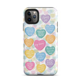 Lover Candy Heart Lyrics Tough iPhone Case