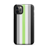 Agender Flag Tough iPhone Case