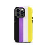 Non-Binary Flag Tough iPhone Case
