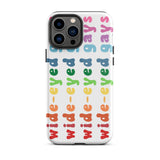Wide-Eyed Gays Tough iPhone Case