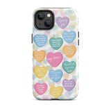 Lover Candy Heart Lyrics Tough iPhone Case