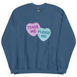 Tease Me Please Me Candy Hearts Sweatshirt