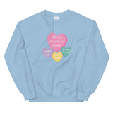 Paper Rings Candy Heart Sweatshirt