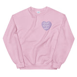 I Forgot That You Existed Candy Heart Sweatshirt
