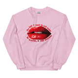 Maroon Lips Sweatshirt
