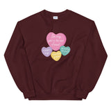 Paper Rings Candy Heart Sweatshirt