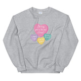 Paper Rings Candy Heart Sweatshirt