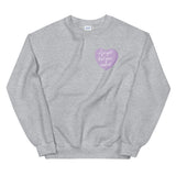 I Forgot That You Existed Candy Heart Sweatshirt