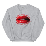 Maroon Lips Sweatshirt