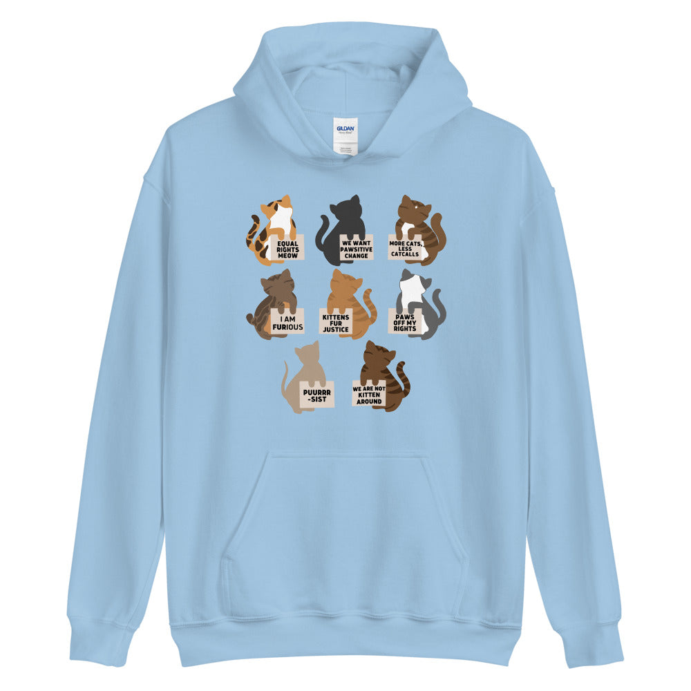 Protesting Cats Hoodie
