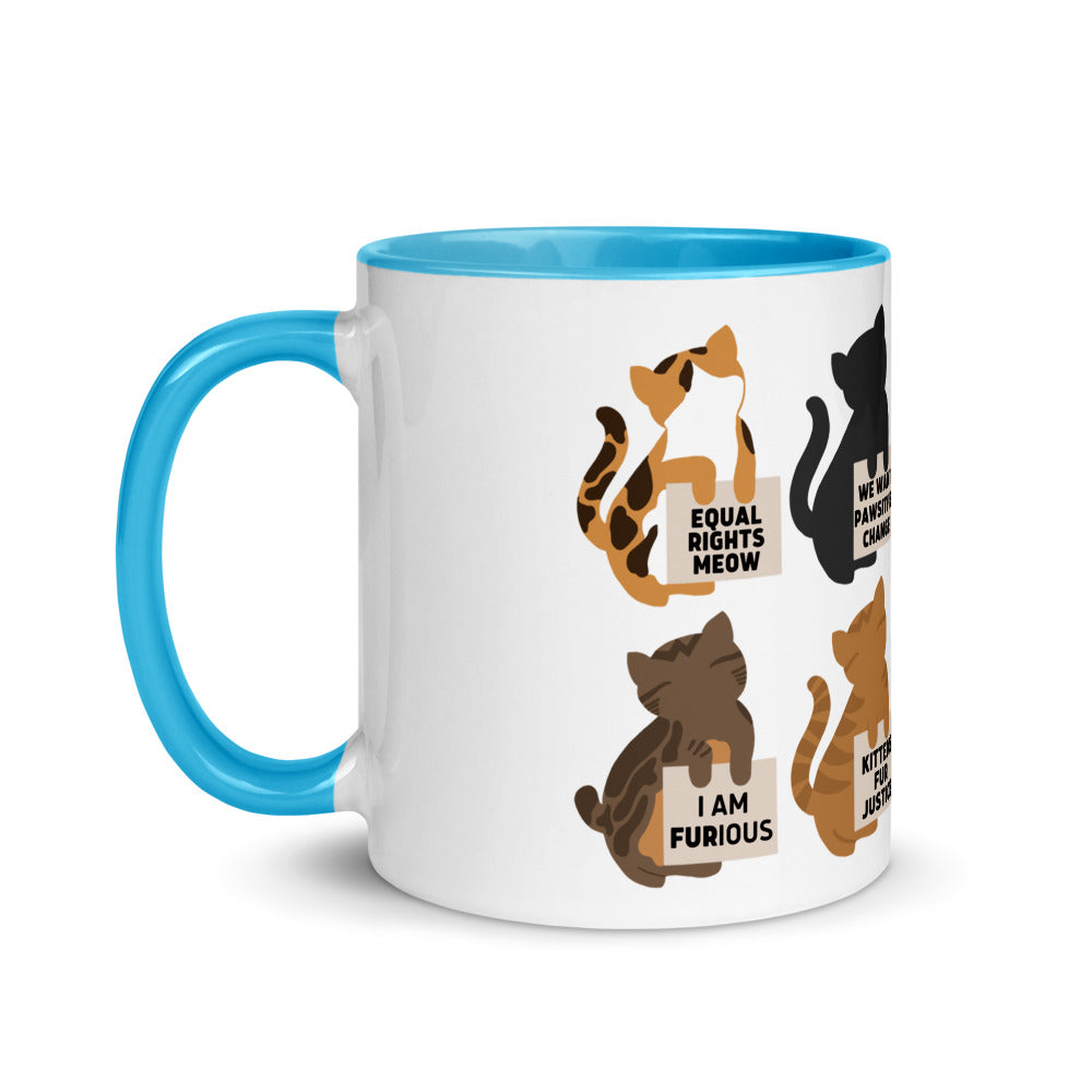 Protesting Cats Mug